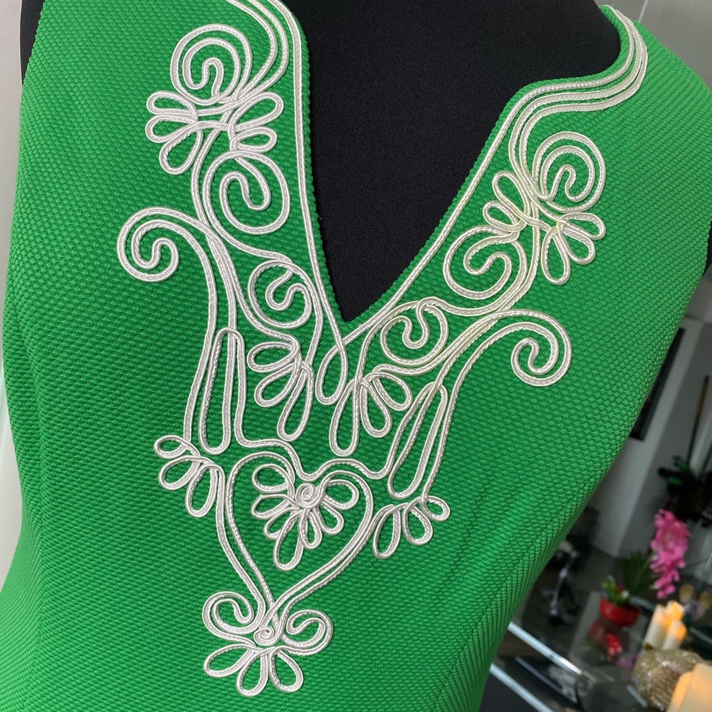 Pappagallo The Amaya dress v-neck stretch pique - Picture 4 of 12
